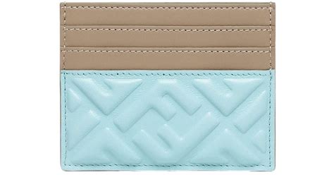 fendi card case blue|fendi wallet.